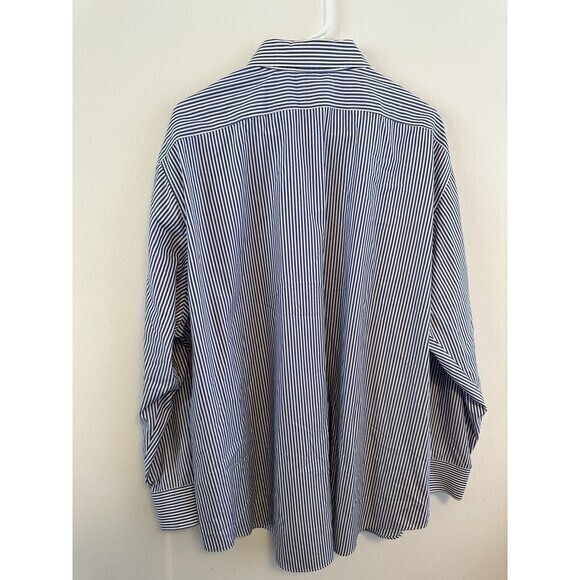 Ralph Lauren Dress Shirt Stripe 18 34/35 (Relaxed) Classic Fit Non Iron - Picture 9 of 10